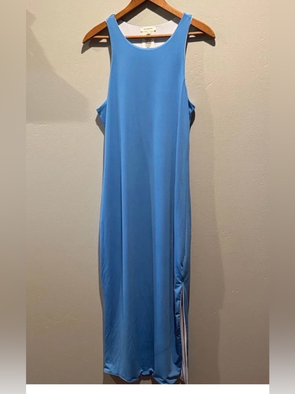 No Comment Blue & White Reversible Maxi Dress with Side Split